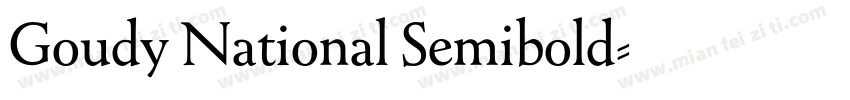 Goudy National Semibold字体转换